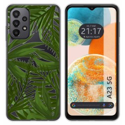 Funda Silicona Transparente para Samsung Galaxy A23 5G diseño Jungla Dibujos