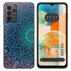 Funda Silicona Transparente para Samsung Galaxy A23 5G diseño Mandala Dibujos