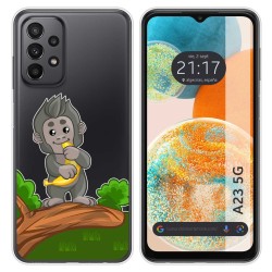 Funda Silicona Transparente para Samsung Galaxy A23 5G diseño Mono Dibujos