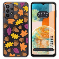Funda Silicona Transparente para Samsung Galaxy A23 5G diseño Otoño Dibujos