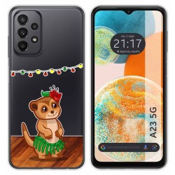 Funda Silicona Transparente para Samsung Galaxy A23 5G diseño Suricata Dibujos