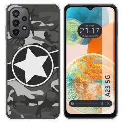Funda Silicona para Samsung Galaxy A23 5G diseño Camuflaje 02 Dibujos