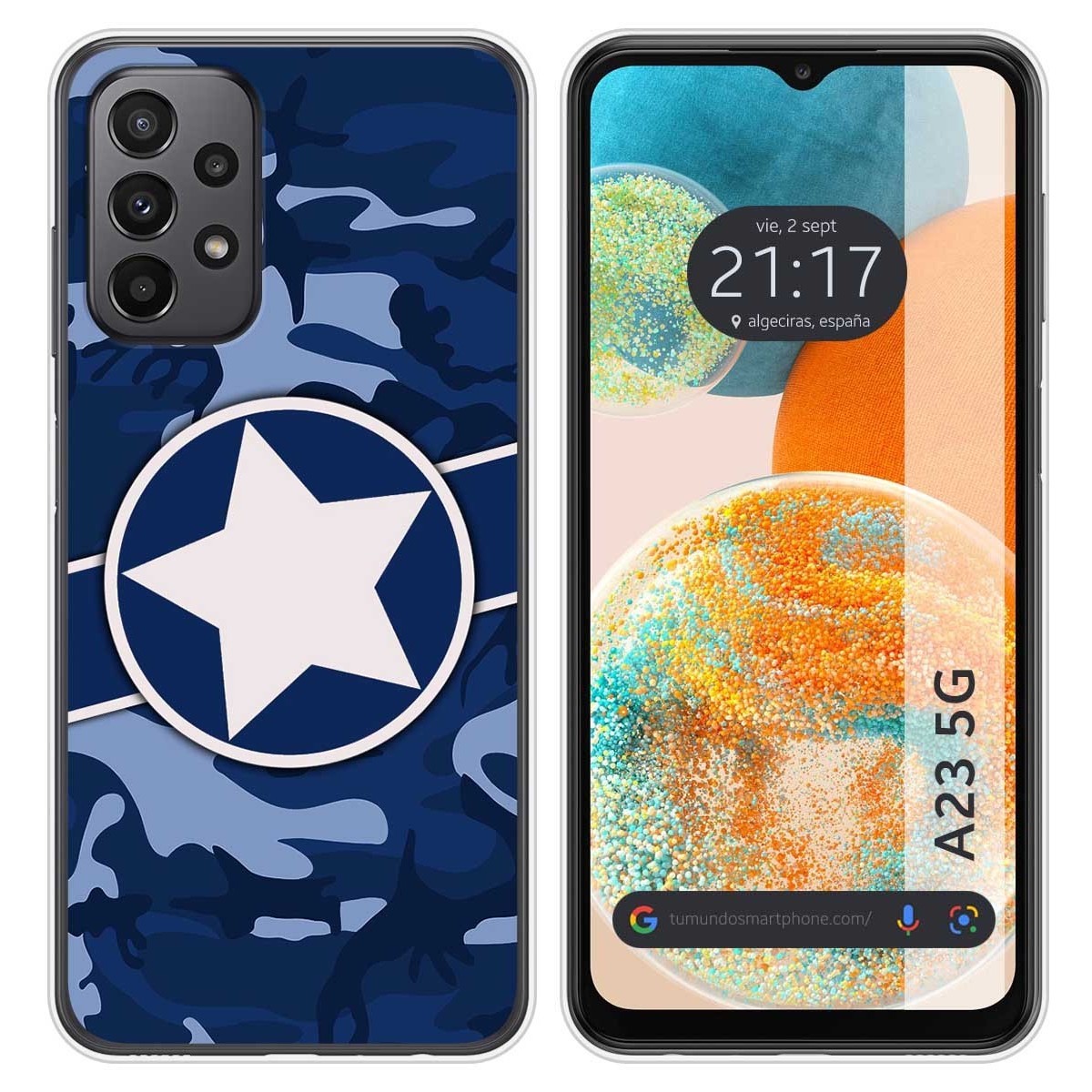 Funda Silicona para Samsung Galaxy A23 5G diseño Camuflaje 03 Dibujos