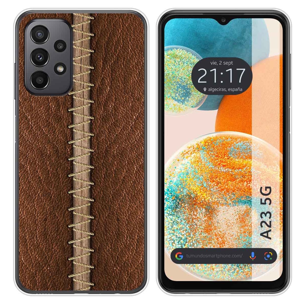 Funda Silicona para Samsung Galaxy A23 5G diseño Cuero 01 Dibujos