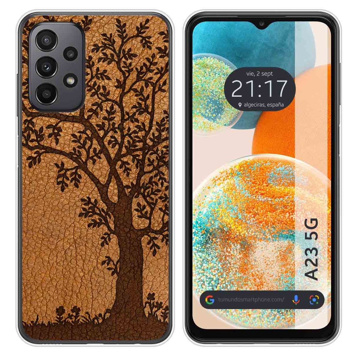Funda Silicona para Samsung Galaxy A23 5G diseño Cuero 03 Dibujos