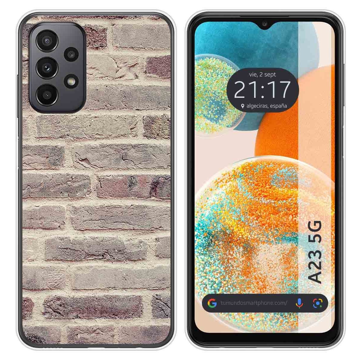 Funda Silicona para Samsung Galaxy A23 5G diseño Ladrillo 01 Dibujos