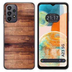 Funda Silicona para Samsung Galaxy A23 5G diseño Madera 02 Dibujos