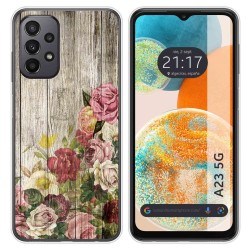 Funda Silicona para Samsung Galaxy A23 5G diseño Madera 08 Dibujos