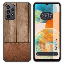 Funda Silicona para Samsung Galaxy A23 5G diseño Madera 09 Dibujos