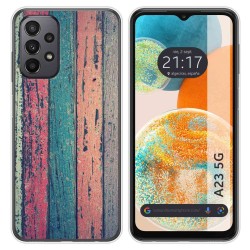 Funda Silicona para Samsung Galaxy A23 5G diseño Madera 10 Dibujos