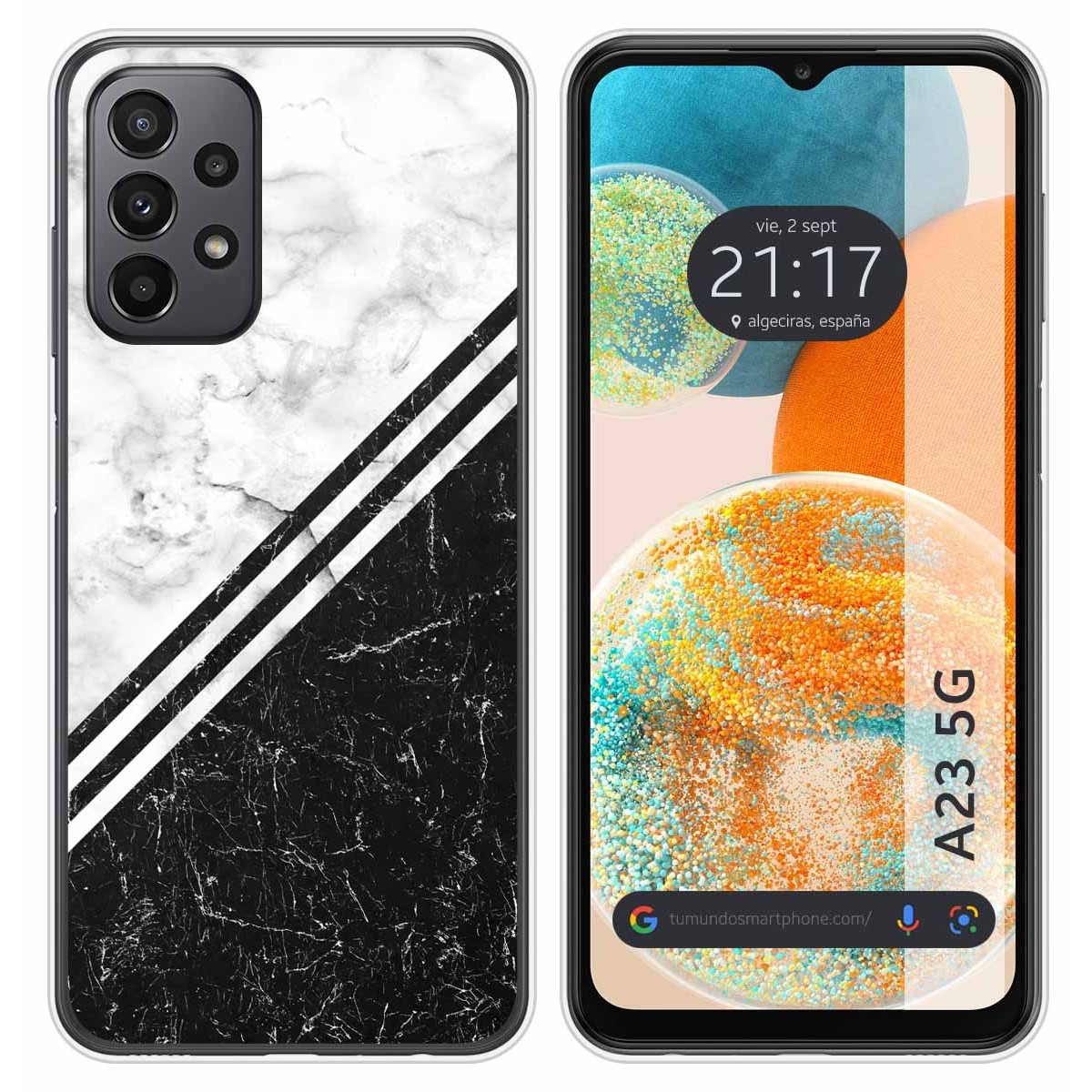 Funda Silicona para Samsung Galaxy A23 5G diseño Mármol 01 Dibujos