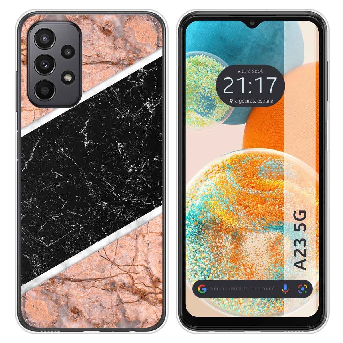 Funda Silicona para Samsung Galaxy A23 5G diseño Mármol 07 Dibujos