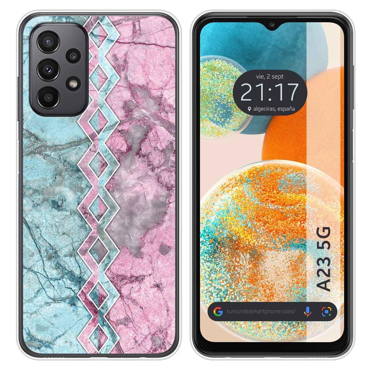 Funda Silicona para Samsung Galaxy A23 5G diseño Mármol 08 Dibujos