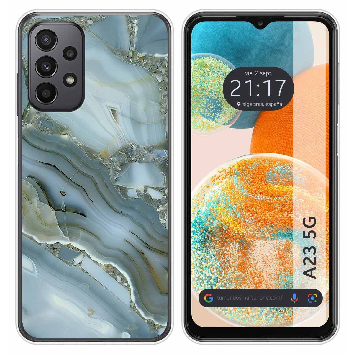 Funda Silicona para Samsung Galaxy A23 5G diseño Mármol 09 Dibujos
