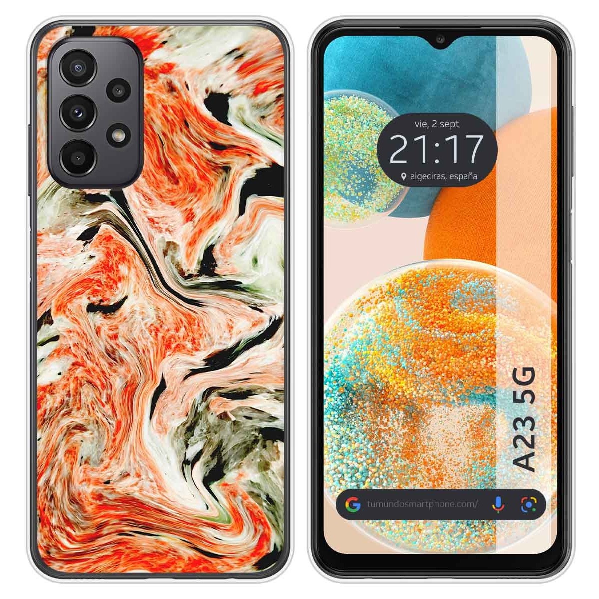 Funda Silicona para Samsung Galaxy A23 5G diseño Mármol 12 Dibujos