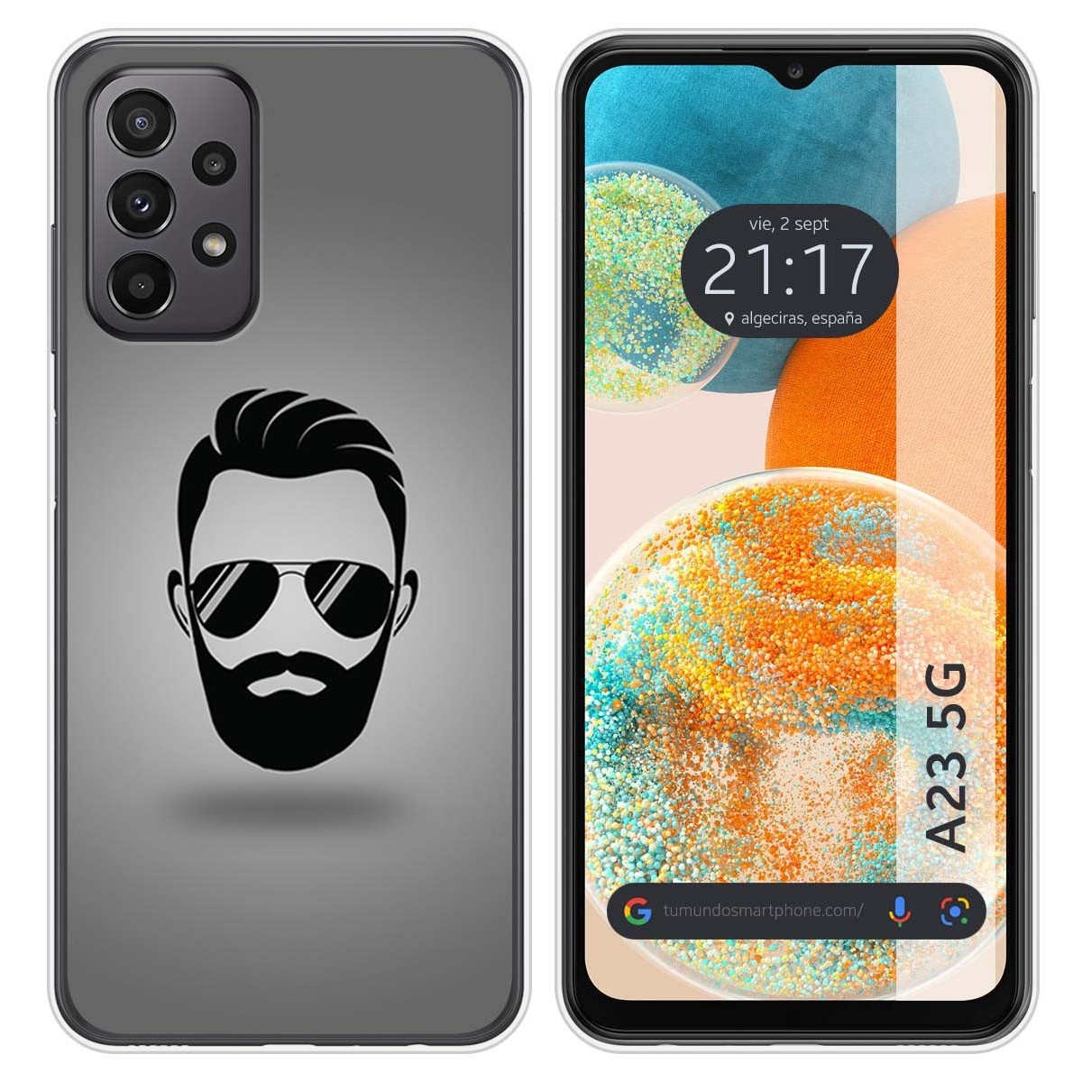 Funda Silicona para Samsung Galaxy A23 5G diseño Barba Dibujos