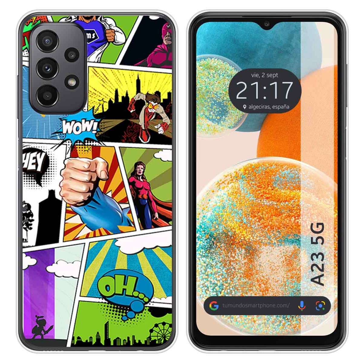Funda Silicona para Samsung Galaxy A23 5G diseño Comic Dibujos