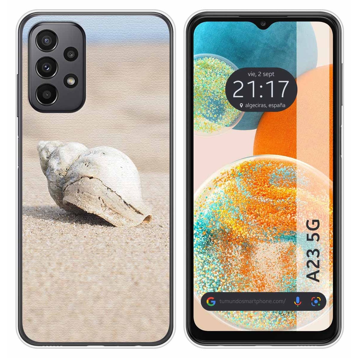 Funda Silicona para Samsung Galaxy A23 5G diseño Concha Dibujos