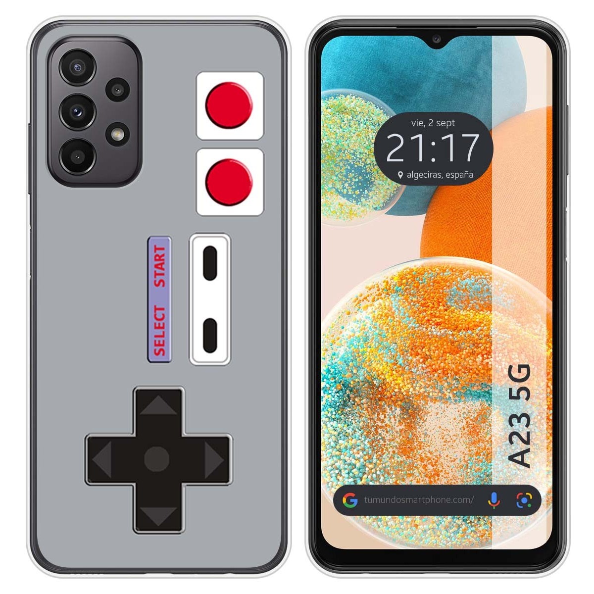 Funda Silicona para Samsung Galaxy A23 5G diseño Consola Dibujos