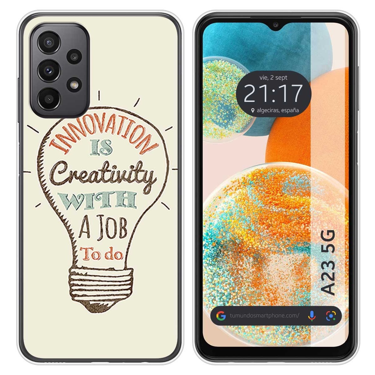 Funda Silicona para Samsung Galaxy A23 5G diseño Creativity Dibujos
