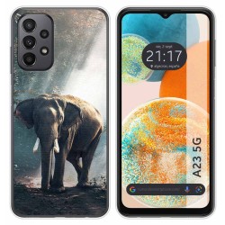 Funda Silicona para Samsung Galaxy A23 5G diseño Elefante Dibujos