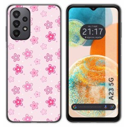 Funda Silicona para Samsung Galaxy A23 5G diseño Flores Dibujos