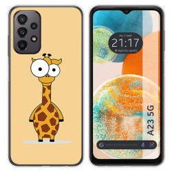 Funda Silicona para Samsung Galaxy A23 5G diseño Jirafa Dibujos