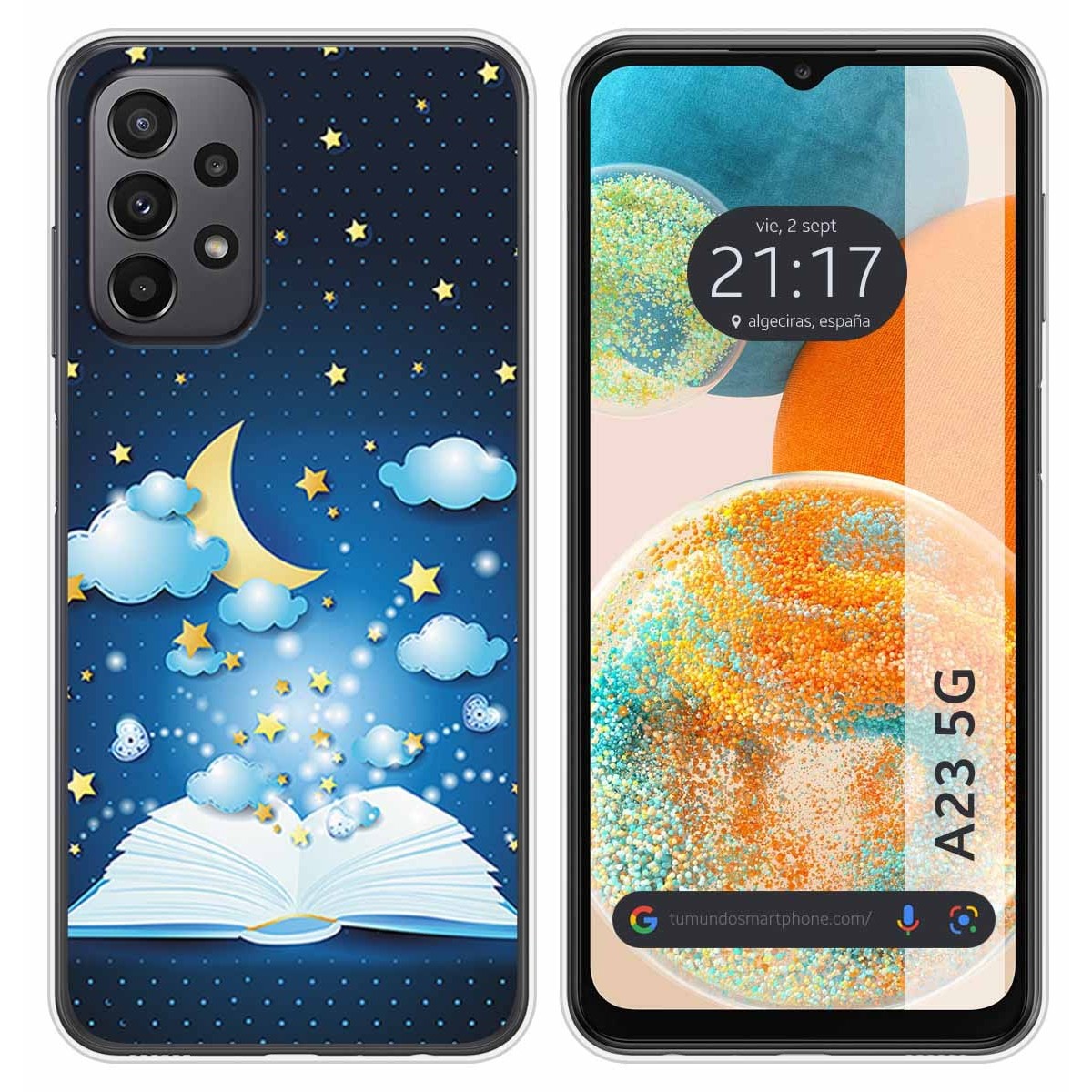 Funda Silicona para Samsung Galaxy A23 5G diseño Libro Cuentos Dibujos