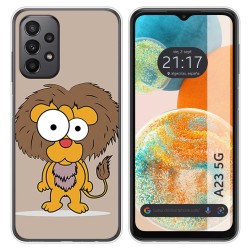 Funda Silicona para Samsung Galaxy A23 5G diseño Leon Dibujos