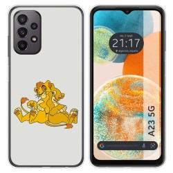 Funda Silicona para Samsung Galaxy A23 5G diseño Leones Dibujos