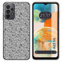 Funda Silicona para Samsung Galaxy A23 5G diseño Letras Dibujos