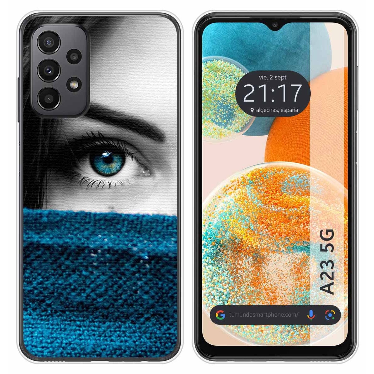 Funda Silicona para Samsung Galaxy A23 5G diseño Ojo Dibujos