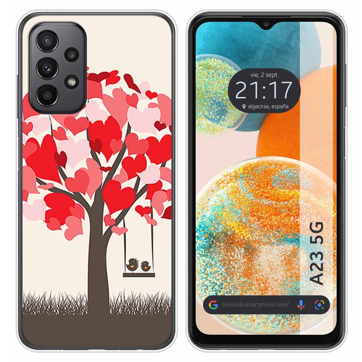 Funda Silicona para Samsung Galaxy A23 5G diseño Pajaritos Dibujos