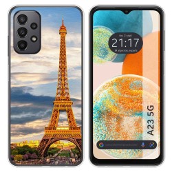 Funda Silicona para Samsung Galaxy A23 5G diseño Paris Dibujos