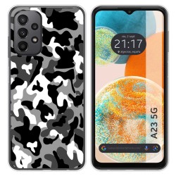 Funda Silicona para Samsung Galaxy A23 5G diseño Snow Camuflaje Dibujos