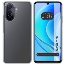 Funda Silicona Gel TPU Transparente para Huawei Nova Y70