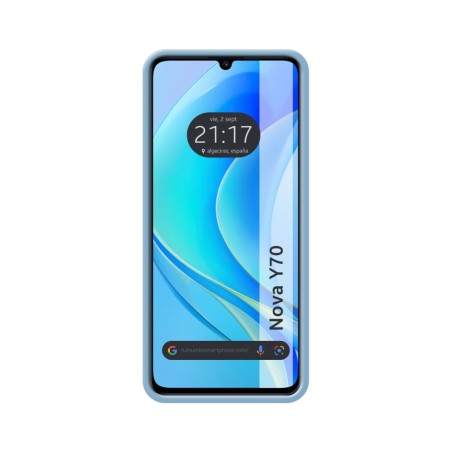 Funda Silicona Líquida Ultra Suave para Huawei Nova Y70 color Azul