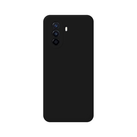 Funda Silicona Líquida Ultra Suave para Huawei Nova Y70 color Negra