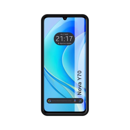 Funda Silicona Líquida Ultra Suave para Huawei Nova Y70 color Negra