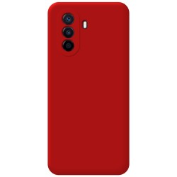Funda Silicona Líquida Ultra Suave para Huawei Nova Y70 color Roja 2
