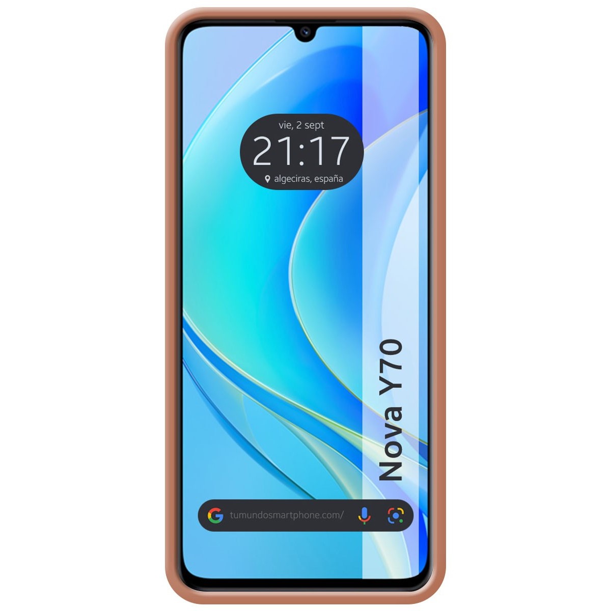 Funda Silicona Líquida Ultra Suave para Huawei Nova Y70 color Rosa