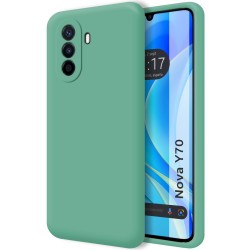 Funda Silicona Líquida Ultra Suave para Huawei Nova Y70 color Verde