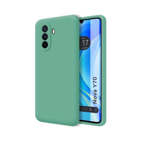 Funda Silicona Líquida Ultra Suave para Huawei Nova Y70 color Verde