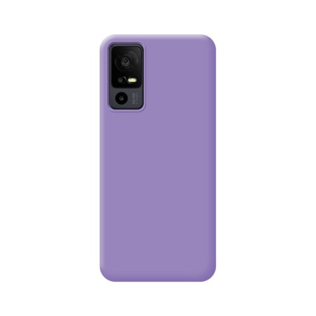 Funda Silicona Líquida Ultra Suave para TCL 40 R 5G color Morada