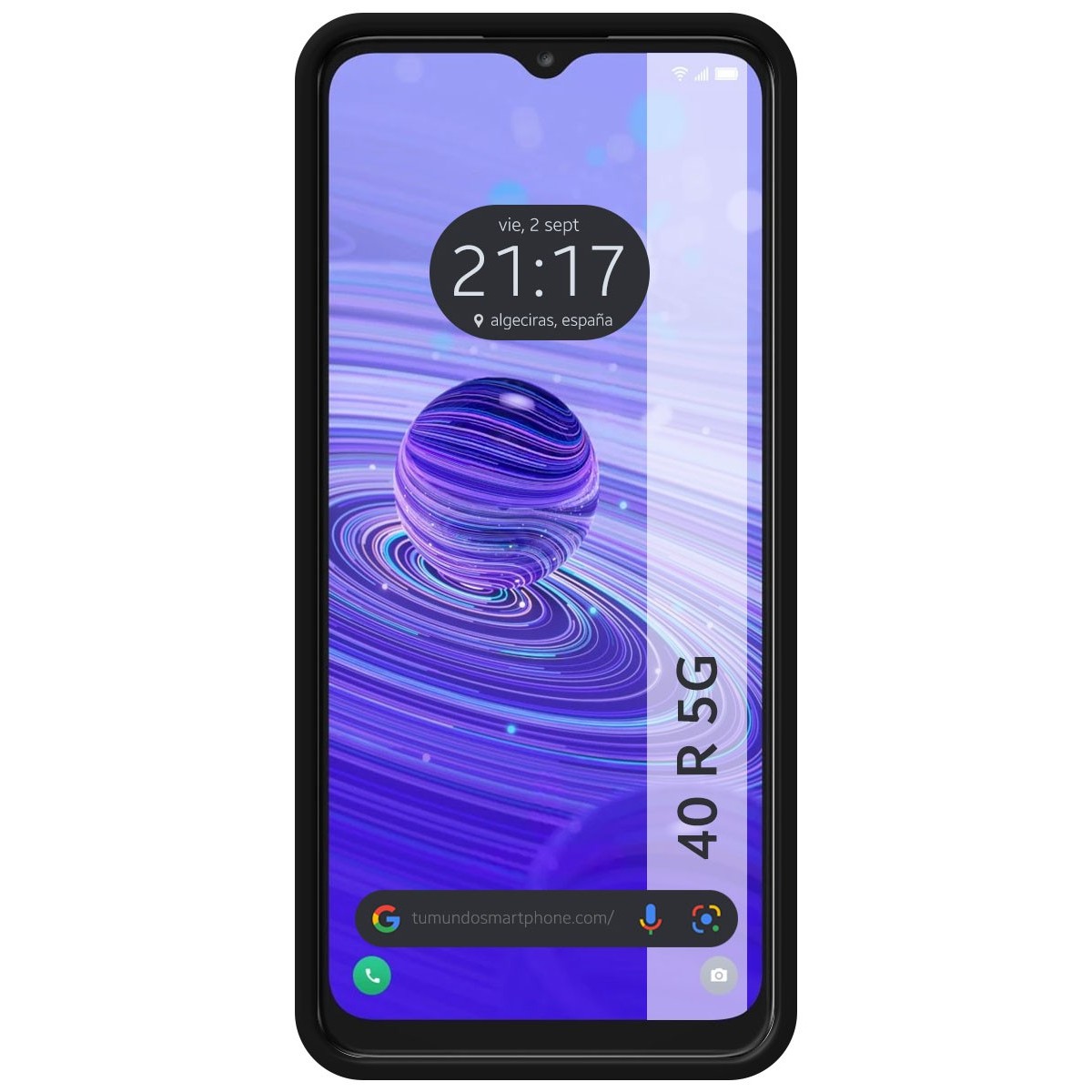 Funda Silicona Líquida Ultra Suave para TCL 40 R 5G color Negra
