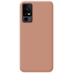 Funda Silicona Líquida Ultra Suave para TCL 40 R 5G color Rosa 2