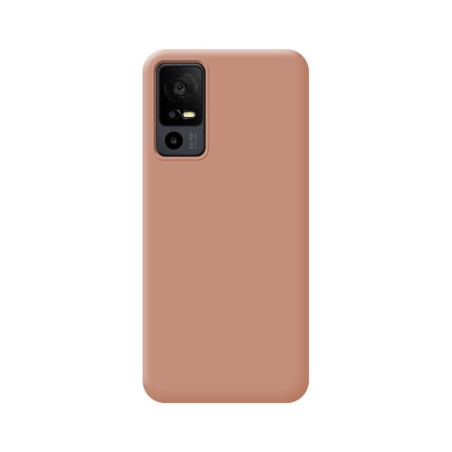 Funda Silicona Líquida Ultra Suave para TCL 40 R 5G color Rosa