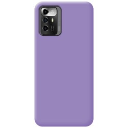Funda Silicona Líquida Ultra Suave para Zte Blade A72 5G color Morada 2