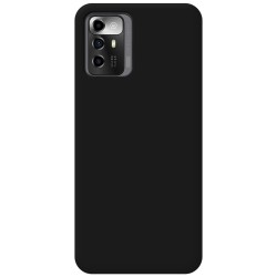 Funda Silicona Líquida Ultra Suave para Zte Blade A72 5G color Negra 2