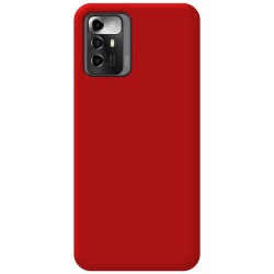 Funda Silicona Líquida Ultra Suave para Zte Blade A72 5G color Roja 2